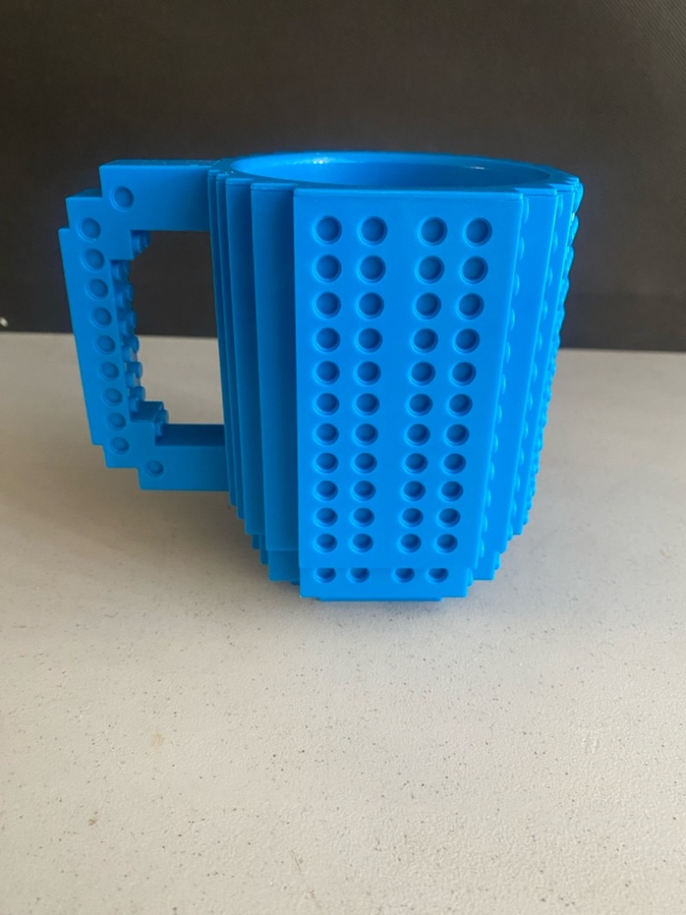 Blue Lego Compatible Building-Block Style Mug